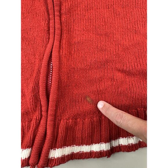 Vintage NHL Montreal Canadiens Knit Zip Up Sweater Mens L Red Full Zip Jacket - Picture 5 of 11